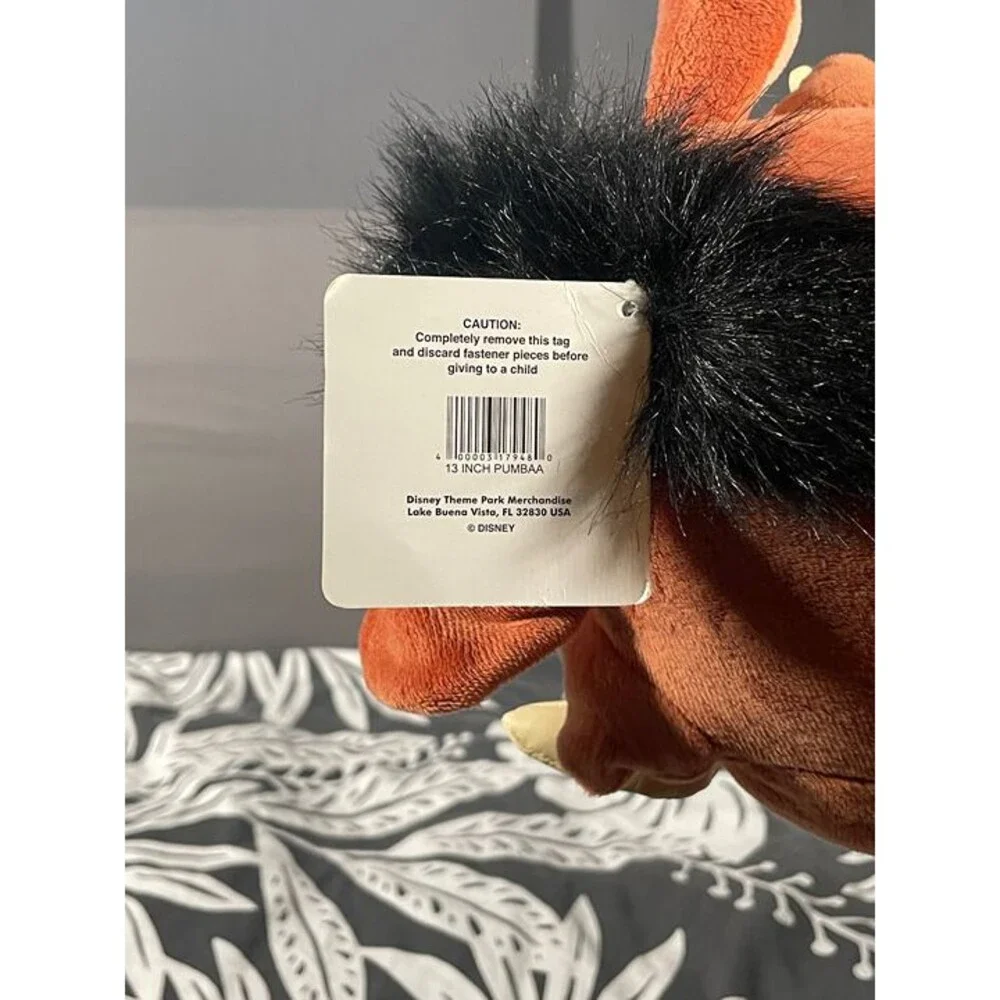 Disney Parks Lion King Pumbaa Plush Toy with Grub Larvae Bug Hakuna Matata NWT